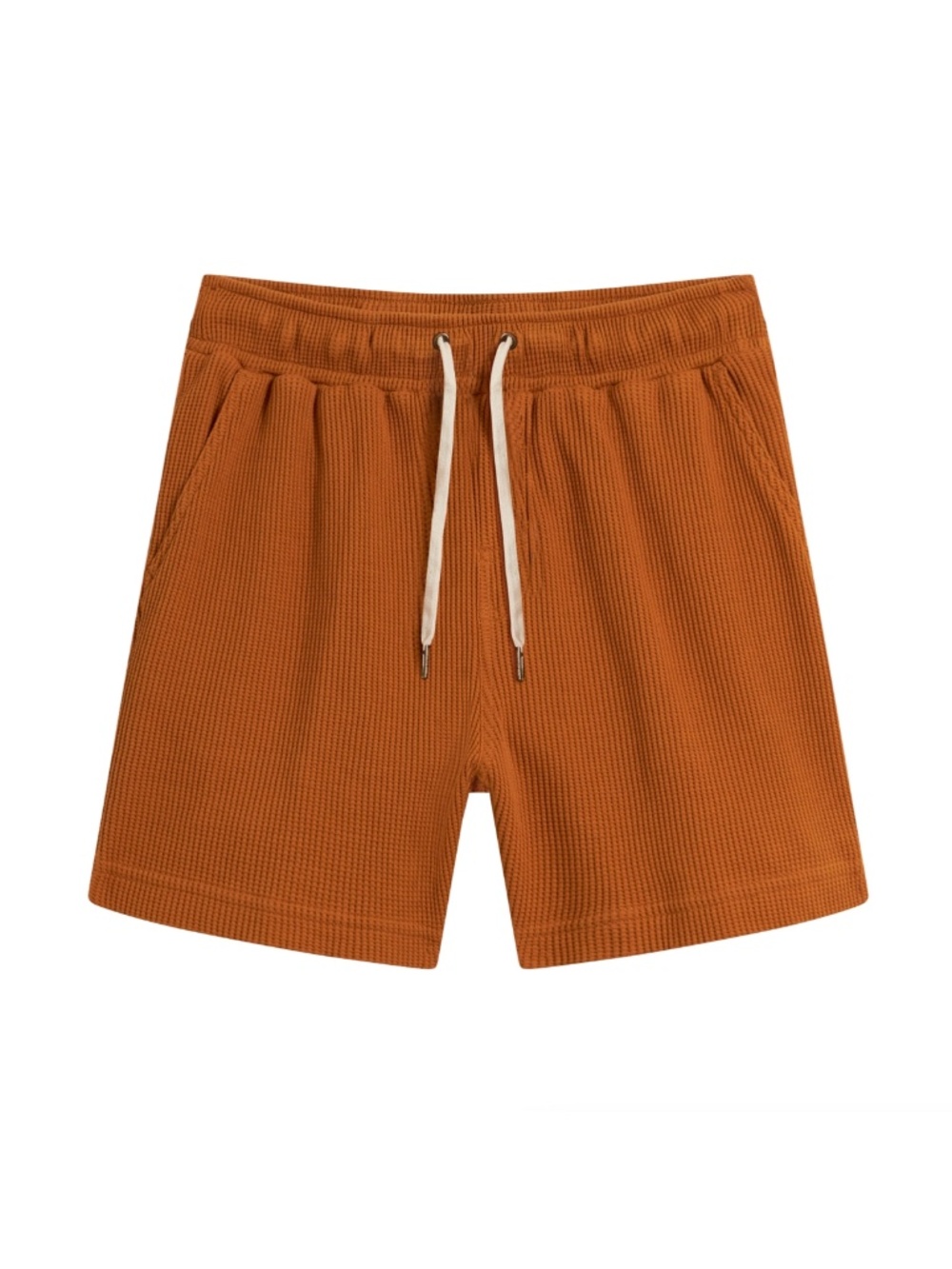 Dandy Del Mar The Cannes Waffle Knit Shorts Burnt Sienna Men’s Size XL